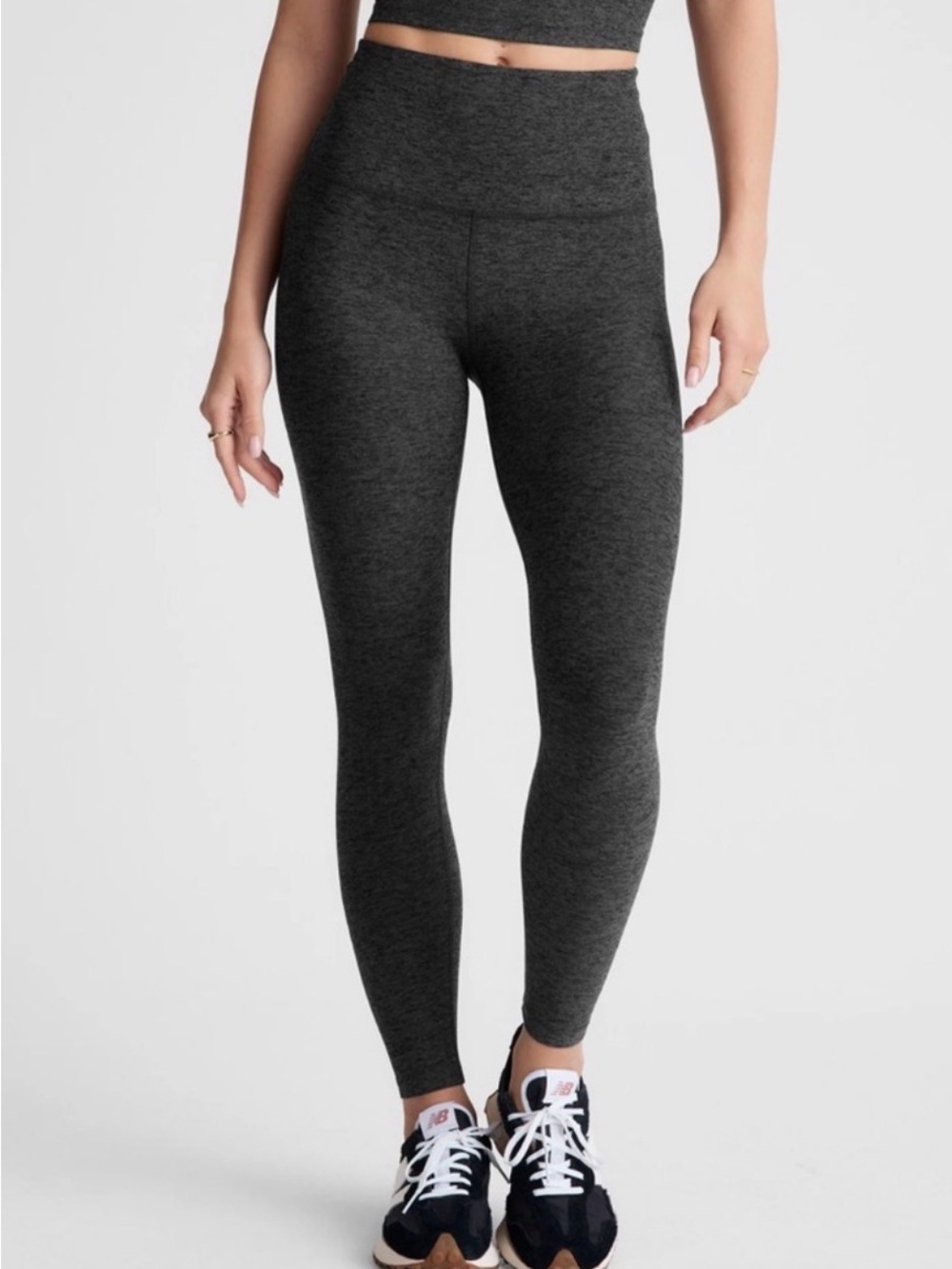 Beyond Yoga High Waisted Heather Gray Leggings, XS